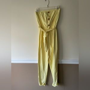 Casual Yellow Jumpsuit